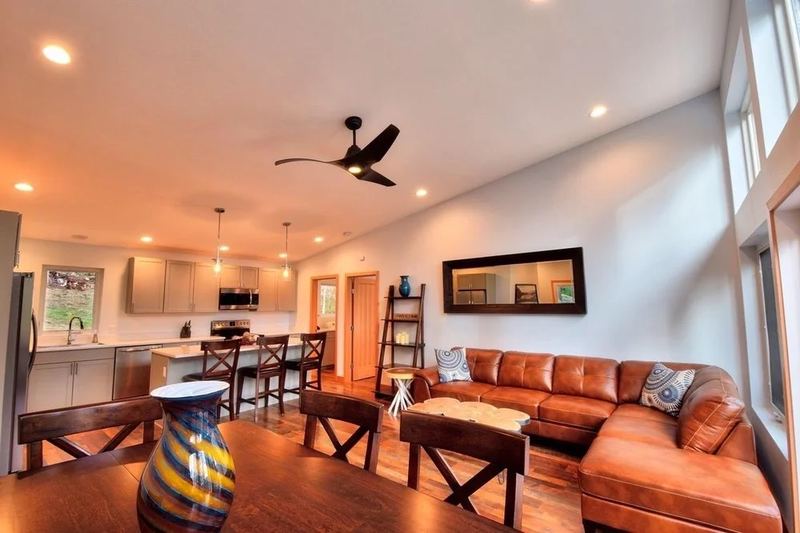 Living room and kitchen